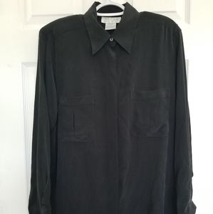 Silk Club Black Button Up (3 for 25)